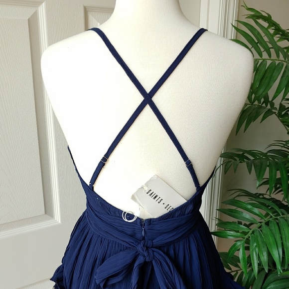 SOLD! Saints + Secrets Ruffle Backless Dress - Picture 6 of 8
